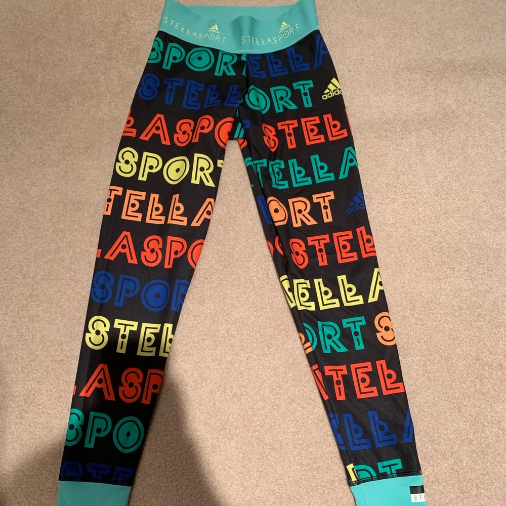 Adidas by Stella McCartney logo print leggings